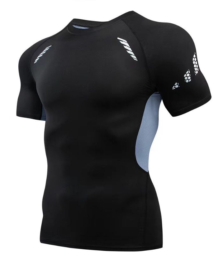 ZITY Men's Running Summer Compression T-Shirt-DUWTS05977