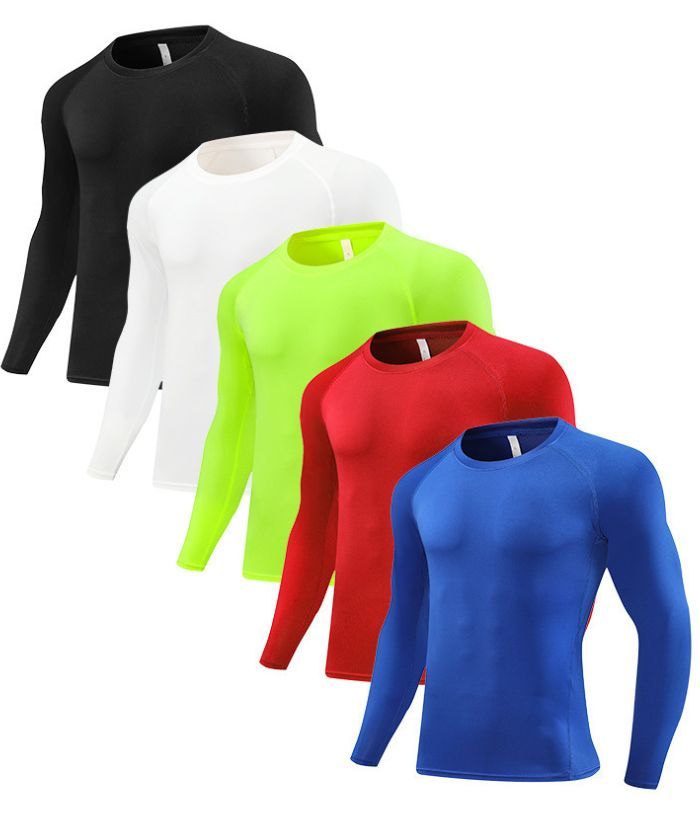 5 Pack Men's Dri Fit Yoga Compression T-Shirt-DUMLE05993