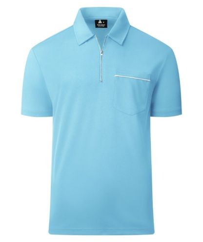 ZITY Men's Quarter Zip Slim Fit Polo Shirt-ZPK008403