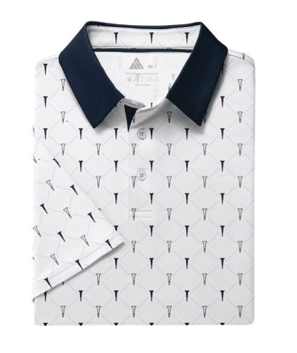 ZITY Men's Hawaiian Flower Print Polo Shirts-CUMPO05190