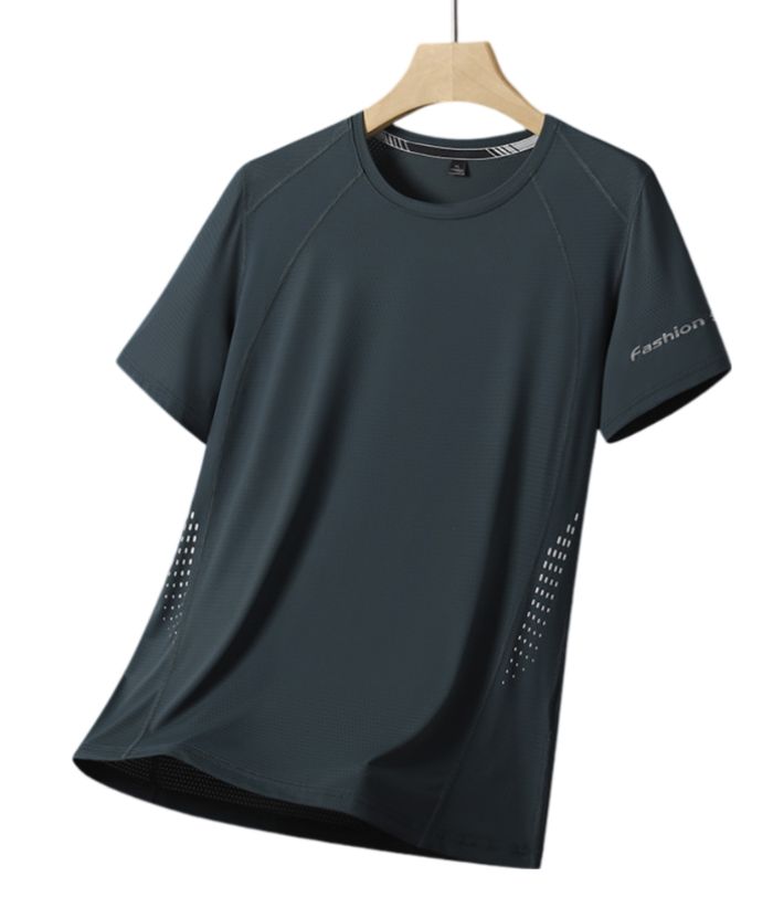 ZITY Men's Dri Fit Sports Solid Color T-Shirt-DUMTS06039