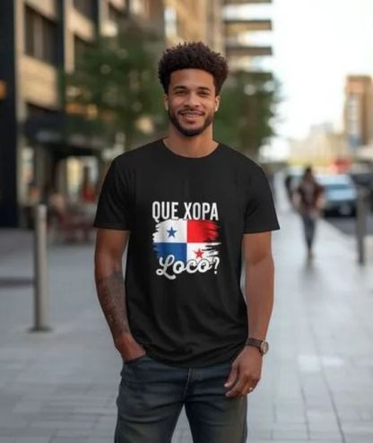 ZITY Men's Panama Flag Printed 100% Cotton T-Shirt