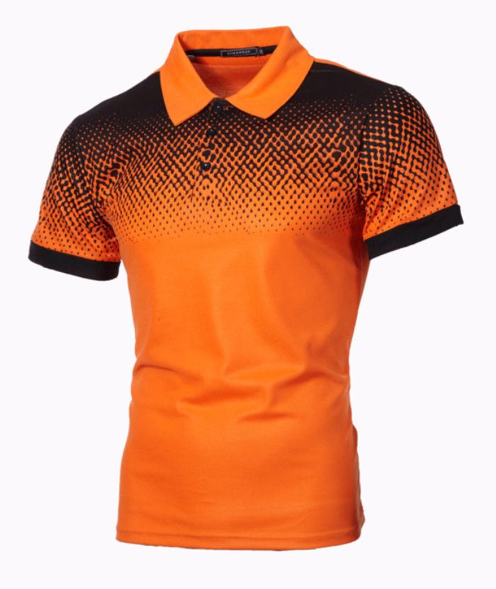 ZITY Men's 3D Print Comfort Slim Fit Short Sleeve Polo Shirt-DUMPO04600 | Zitysports