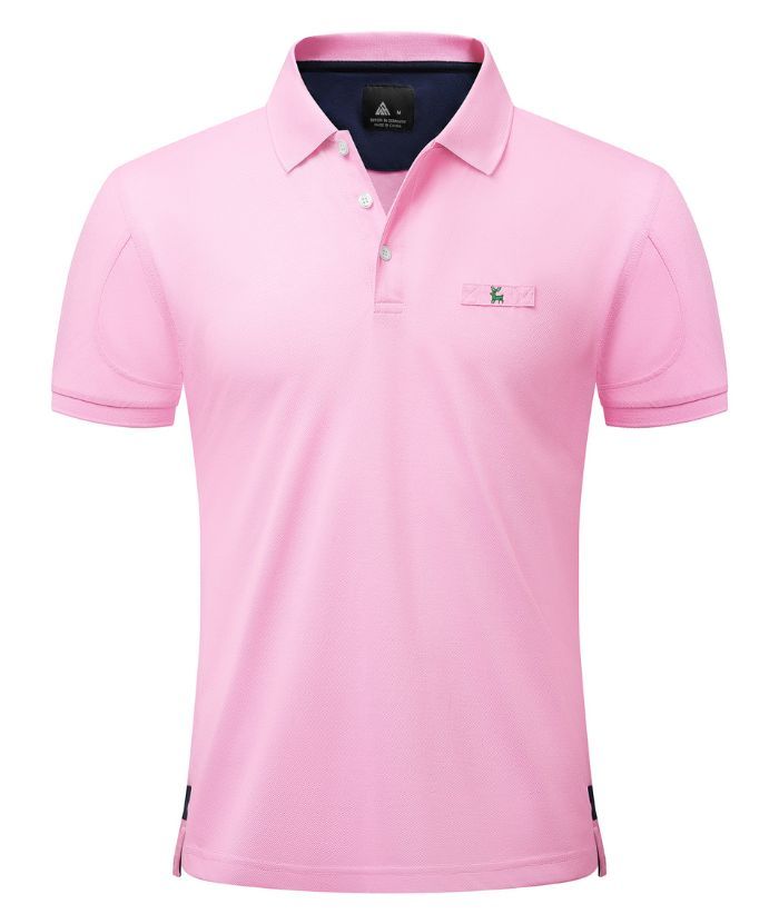 ZITY Men's 3 Button Up Slim Fit Polo Shirt-CUMPO03041