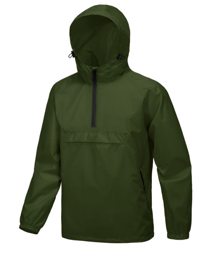ZITY Men's Waterproof Lightweight Packable Rain Jacket-CUMRC04444