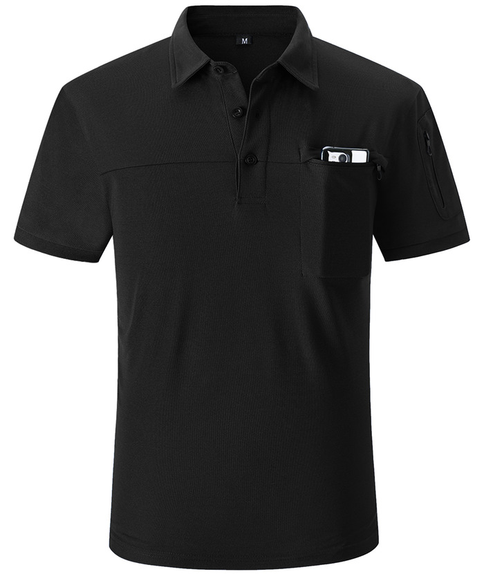ZITY Men's Slim Fit Side Pocket Polo Shirt-APOH700020