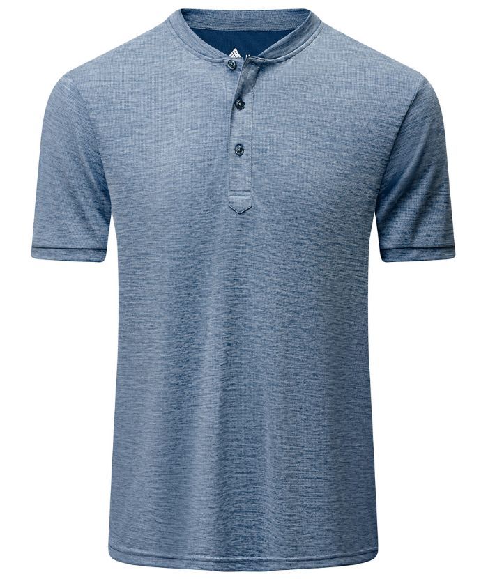 ZITY Men's Dri Fit Button Up Summer T-Shirt-CUMSS01366