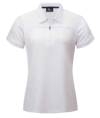 ZITY Women's Quarter Zip Slim Fit Solid Color Polo Shirt-CUWPO01996