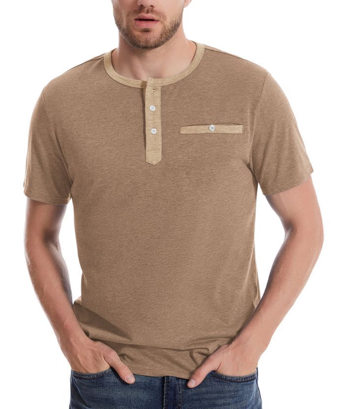 ZITY Men's Button Up Dri Fit T-Shirt-CUMSS02343