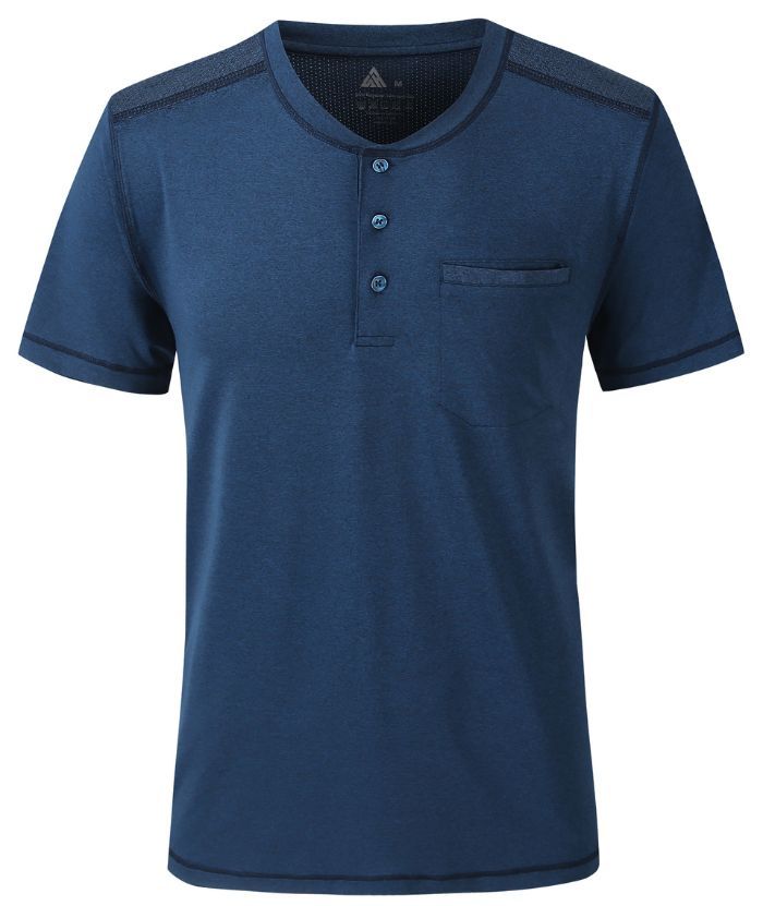 ZITY Men's Slim Fit Chest Pocket Summer T-Shirt-CUMSS01279