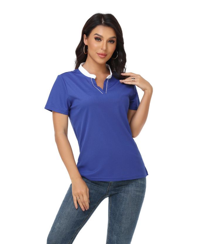 ZITY Women's Dri Fit Button Up Polo Shirt-CFWNL00002