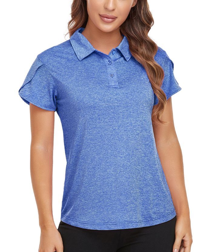 ZITY Women's Quick Dry Slim Fit Golf Polo Shirt-CFWTX00031