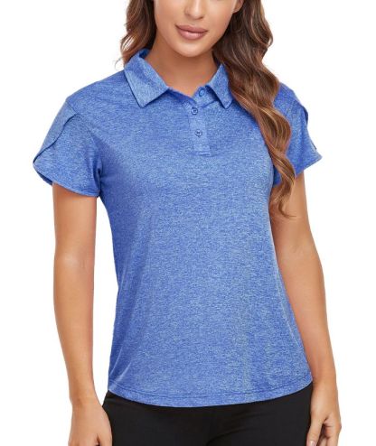 ZITY Women's Quick Dry Slim Fit Golf Polo Shirt-CFWTX00031