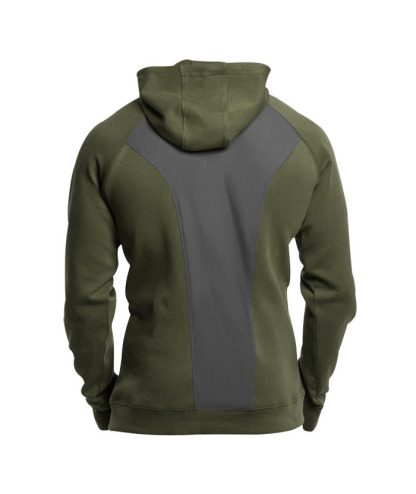 Men's Slim Fit Hiking Hoodie Long Sleeved Half Zip Block Jacket-DUMFH04892 | Zitysports