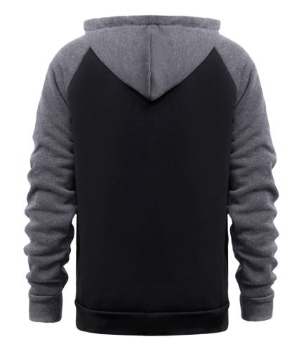 ZITY Men's Color Block with Pocket Zip Up Outdoor Hoodie-DUMFH04909|Zitysports