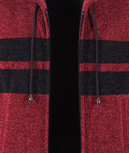 ZITY Men's Knitted Full Zip Slim Fit Warm with Pockets Hoodie-DUMFH05013|Zitysports