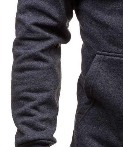 ZITY Men's Long Sleeve Full Zipper Casual Hoodie with Kangaroo Pockets-DUMHD05003|Zitysports