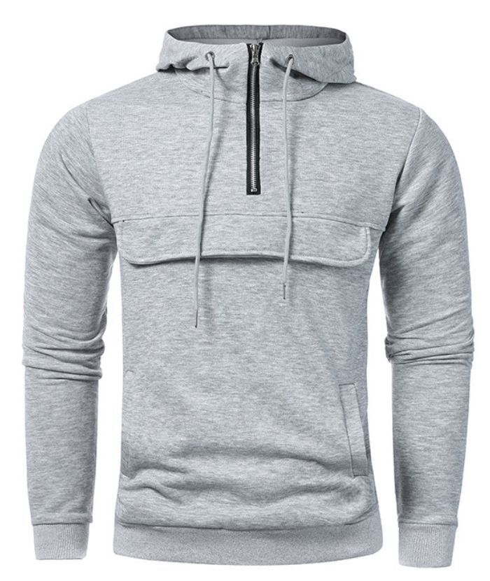 ZITY Men's Light Weight Breathable Hoodie with Side Pockets-DUMFH05032|Zitysports