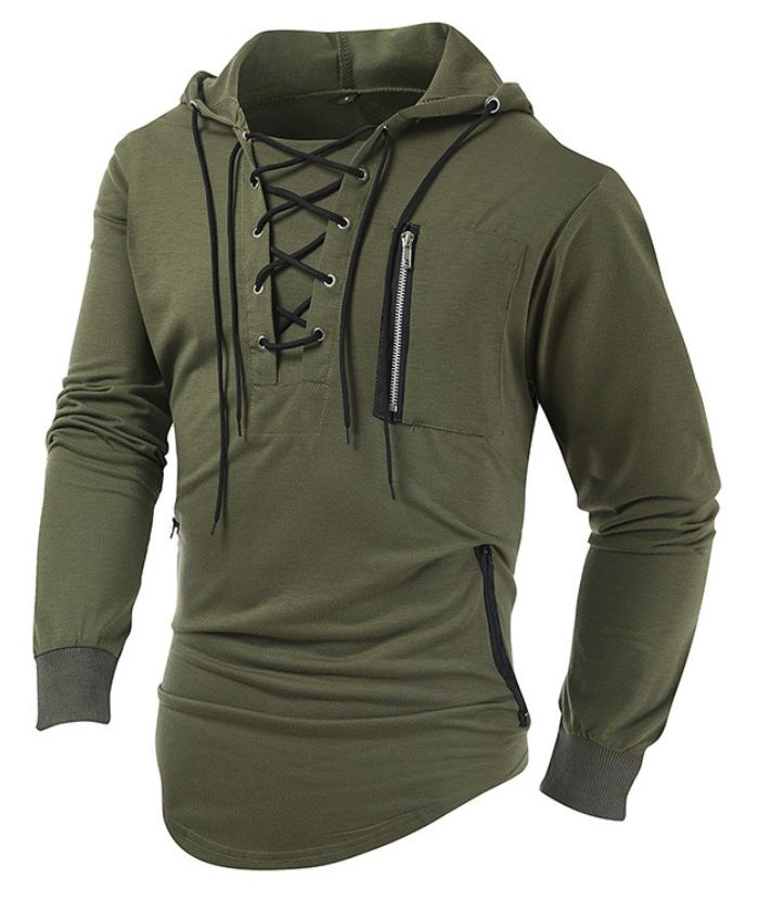 ZITY Men's Light Weight Long Sleeve Tactical Outdoor Pullover Hoodie-DUMFH05067|Zitysports