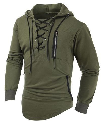 ZITY Men's Light Weight Long Sleeve Tactical Outdoor Pullover Hoodie-DUMFH05067|Zitysports
