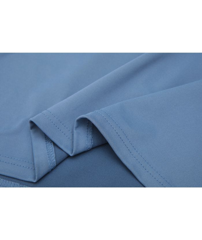 Men's Casual Solid Color Long Sleeve Polo Shirt-8803