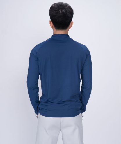 ZITY Men's Long Sleeve Pullover Polo Shirt-88168