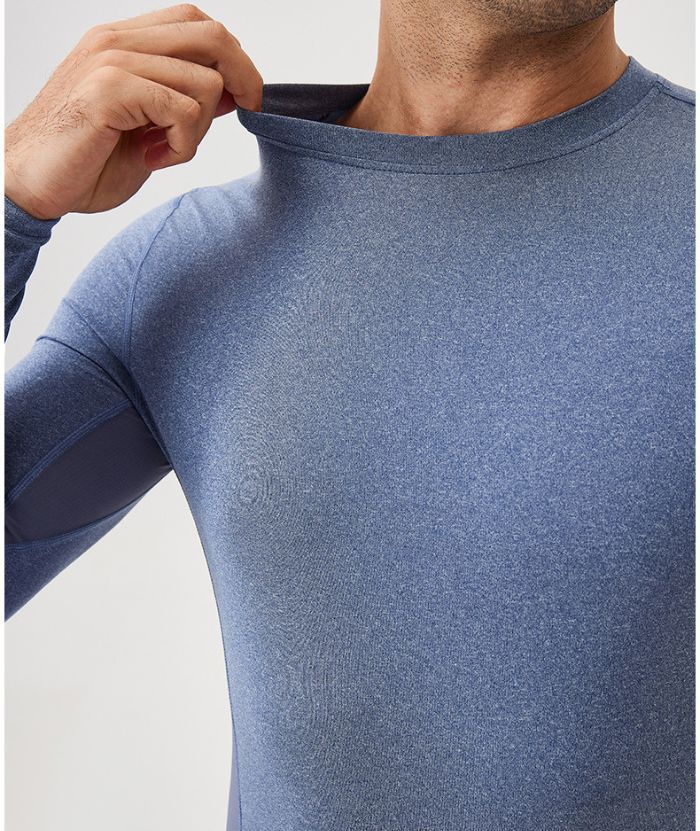 ZITY Men's Long Sleeve Compression Dri Fit T-Shirt-DUMLS05953