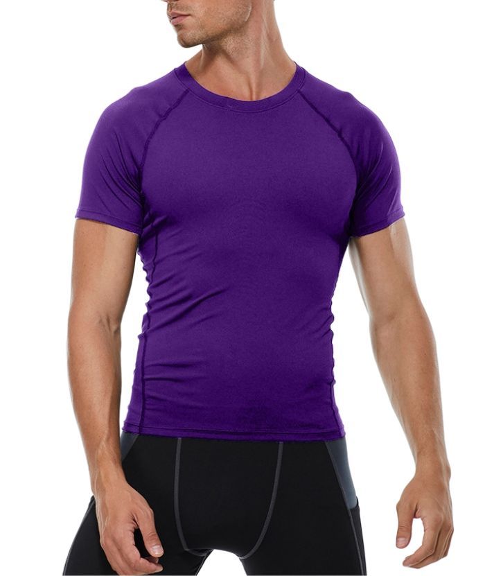ZITY Men's Dri Fit Sports Running Compression T-Shirt-DUMTS05961