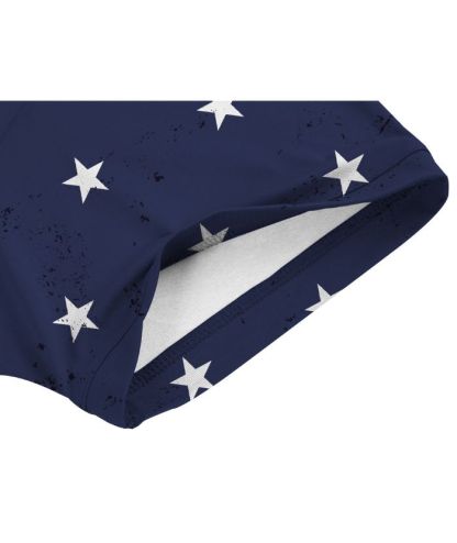 ZITY Men's American Flag Theme Golf Polo Shirt-CUMPO05424