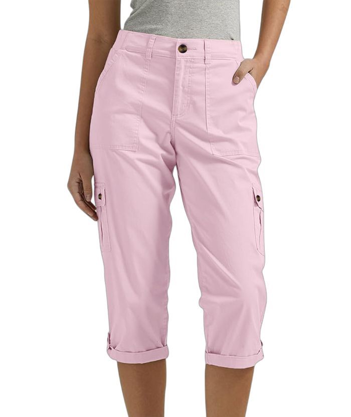 ZITY Women's Solid Color Multi Pocket Three Quarter Pant-DUWCS06170