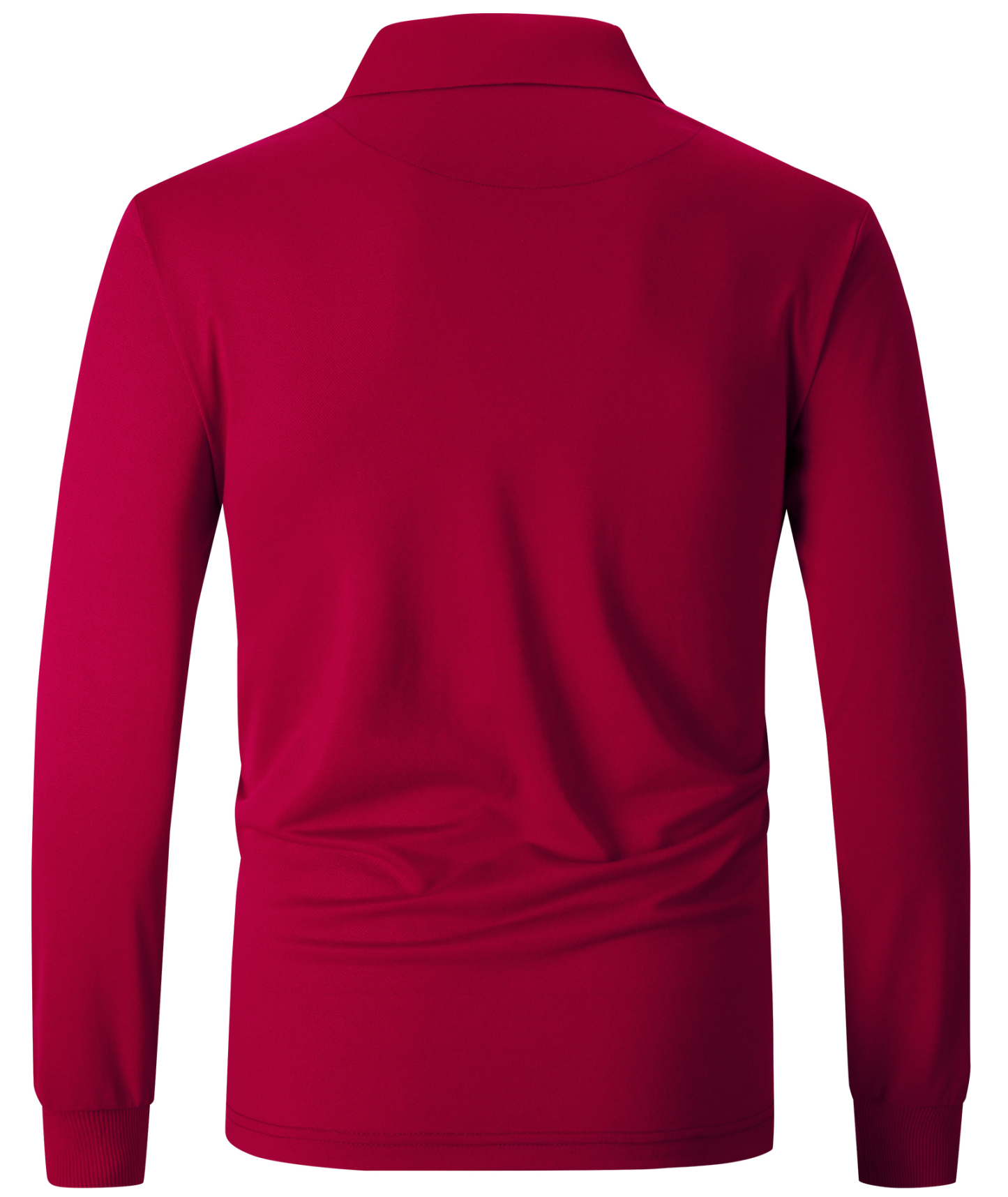 ZITY Men's Button Up Dri Fit Long Sleeve Polo Shirt-CFMPO00095