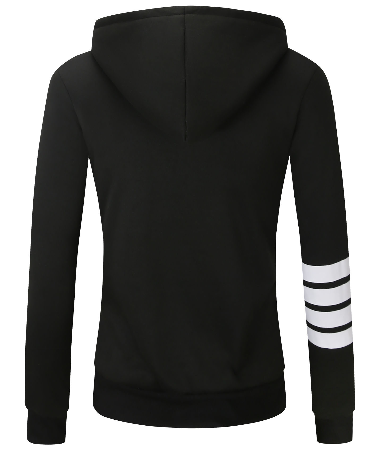 ZITY Women's Long Sleeve Solid Color Fleece Hoodie-CUWFH01440