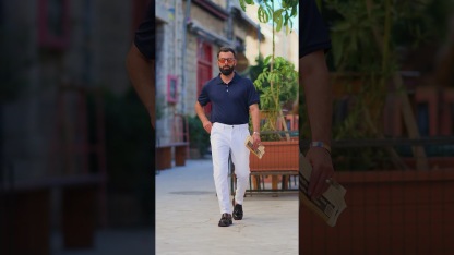 ZITY Men's Button Up Slim Fit Casual Polo Shirt-CUMPO05344