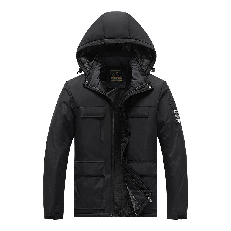 ZITY Men's Full Zipper Padded Outdoor Jacket-DUMWJ06510