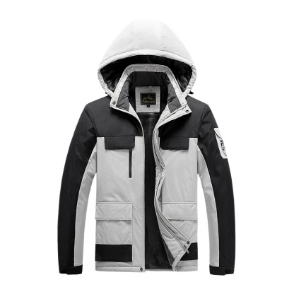 ZITY Men's Full Zipper Padded Outdoor Jacket-DUMWJ06510