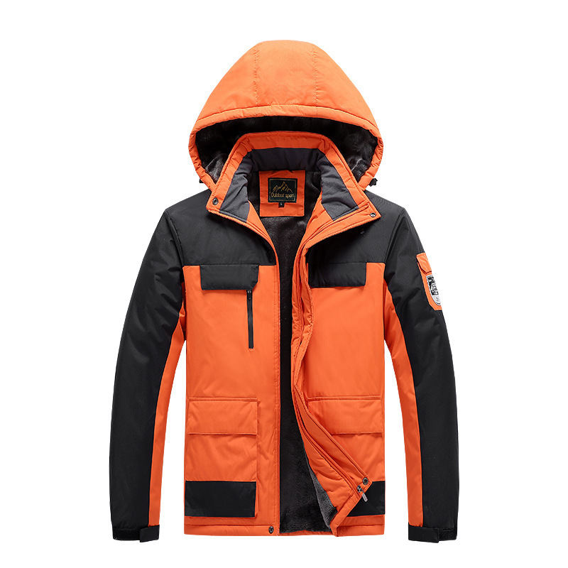 ZITY Men's Full Zipper Padded Outdoor Jacket-DUMWJ06510