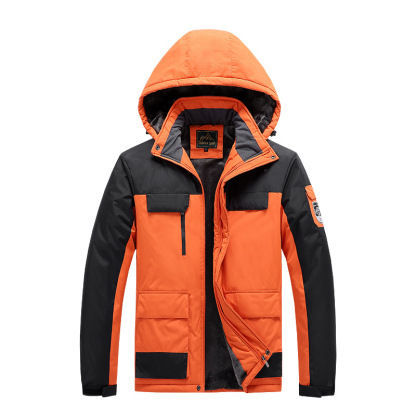 ZITY Men's Full Zipper Padded Outdoor Jacket-DUMWJ06510