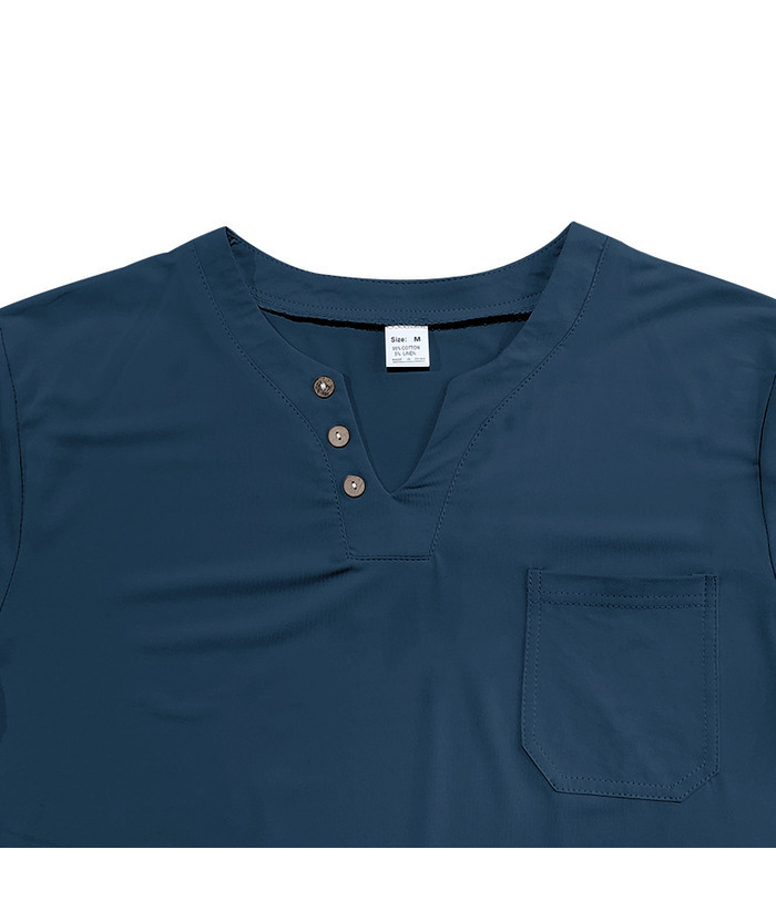 ZITY Men's Summer Casual V-Neck Slim Short Sleeved Trendy T-shirt-ZPK010594|Zitysports
