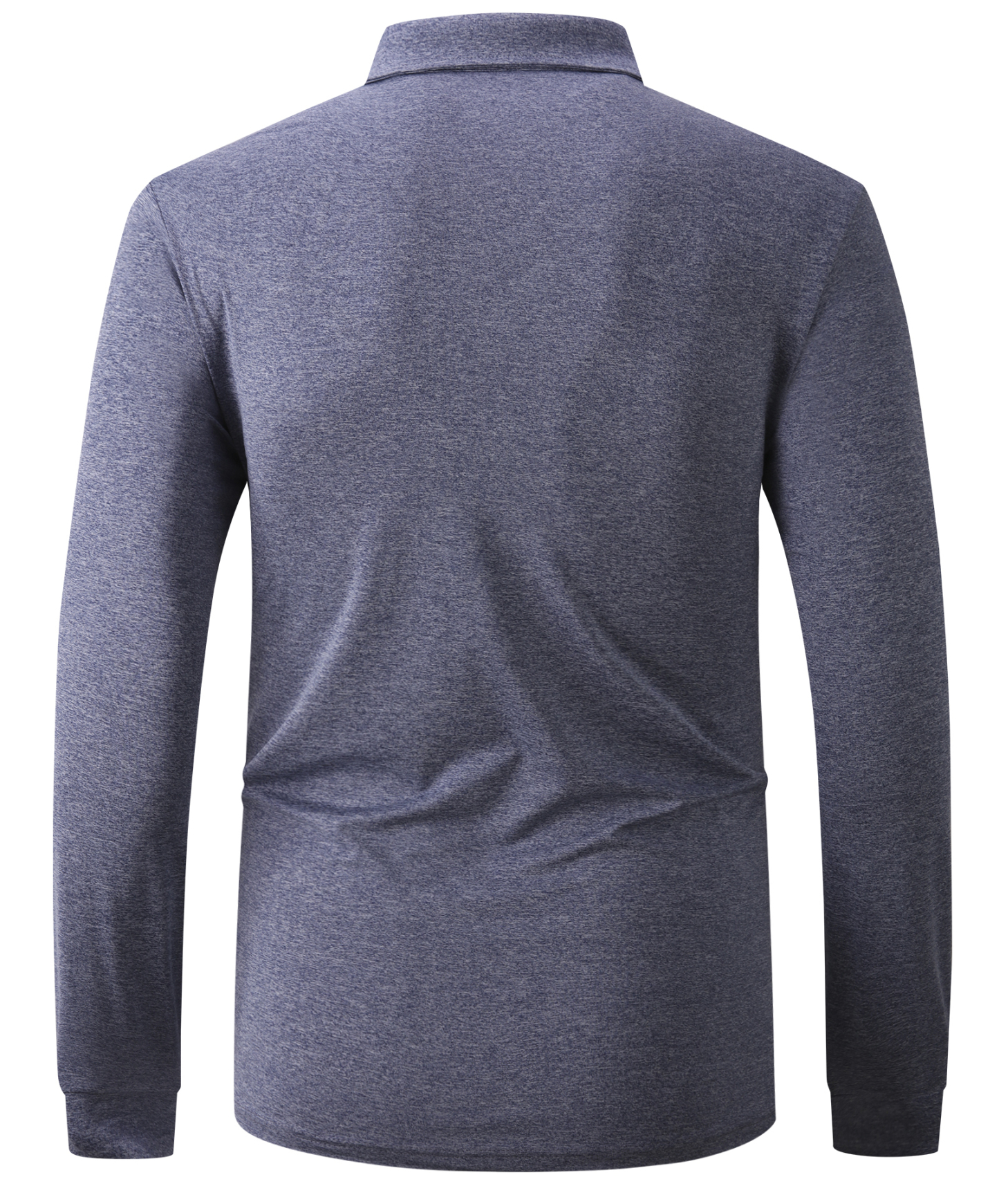 ZITY Men's Long Sleeve Moisture Wicking Polo Shirt-CFMLP00007