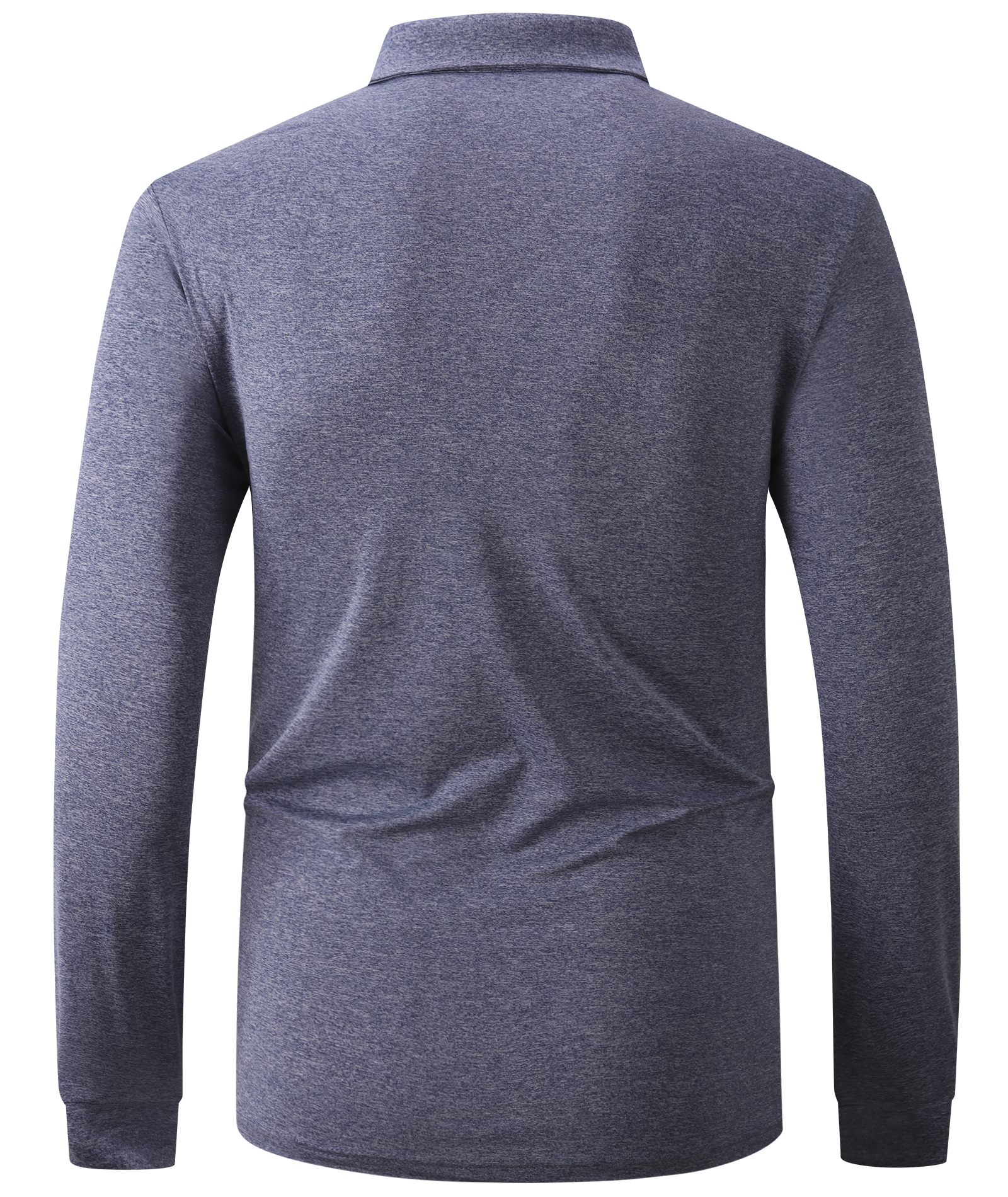 ZITY Men's Long Sleeve Moisture Wicking Polo Shirt-CFMLP00007