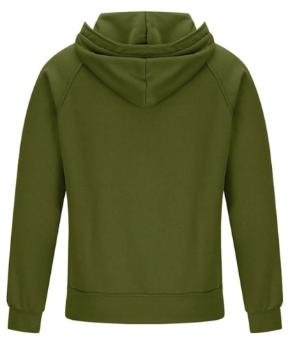 ZITY Men's Half Zipper Vintage Casual Multi-Pockets Hoodie-DUMFH04894 | Zitysports