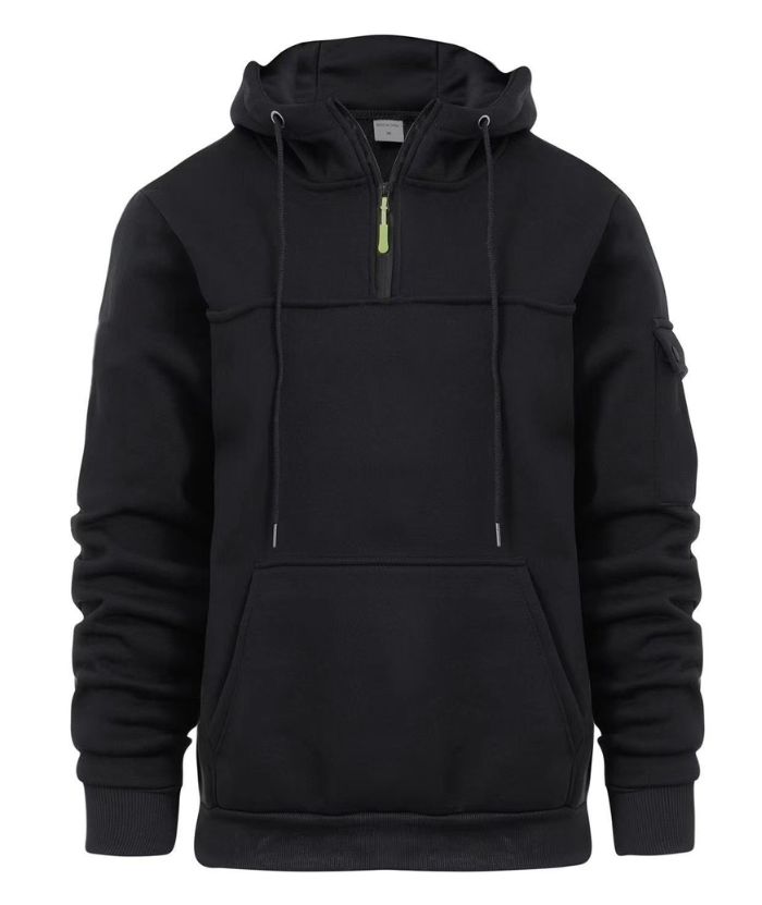 ZITY Men's Long Sleeve Breathable Casual Hoodie with Kangaroo Pocket-DUMFH04948|Zitysports