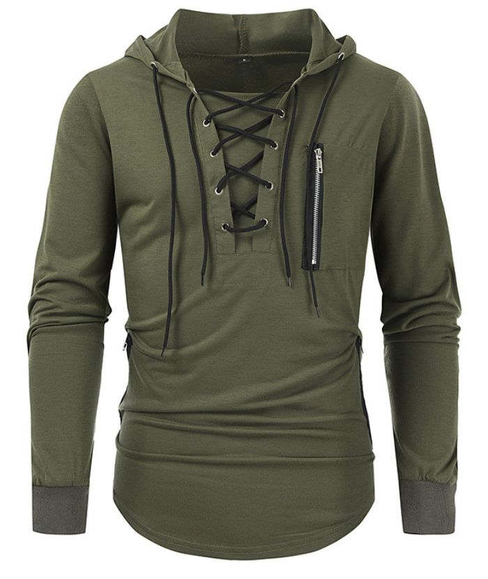 ZITY Men's Light Weight Long Sleeve Tactical Outdoor Pullover Hoodie-DUMFH05067|Zitysports