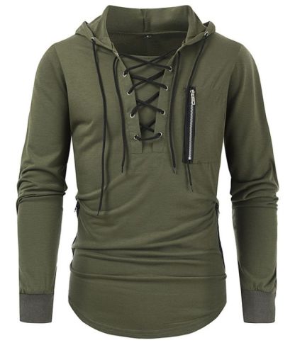 ZITY Men's Light Weight Long Sleeve Tactical Outdoor Pullover Hoodie-DUMFH05067|Zitysports