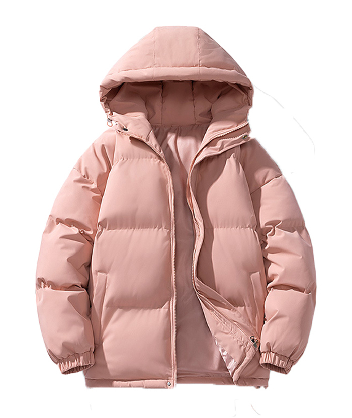 ZITY Men's Full Zipper Solid Color Puffer Jacket-DUMCO05528