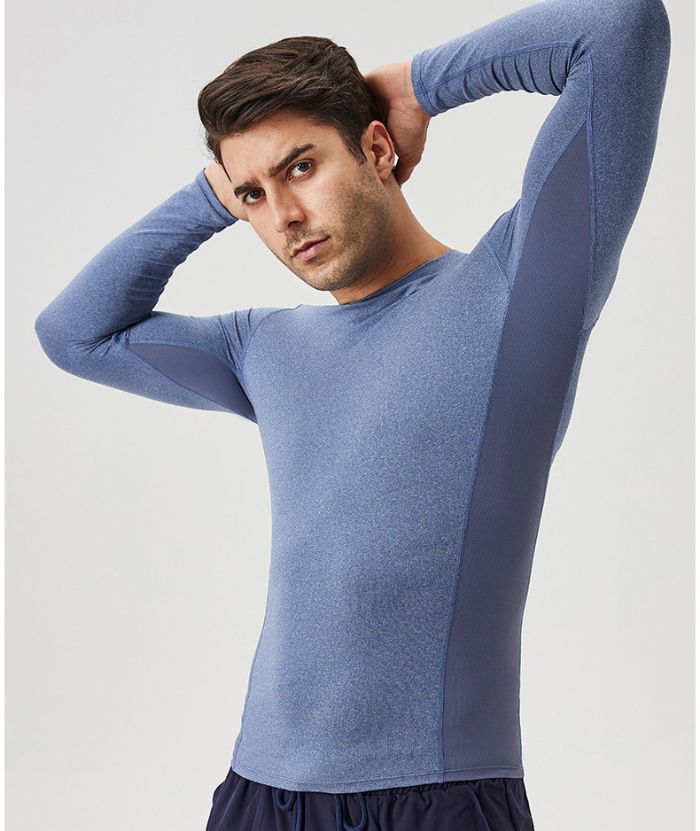 ZITY Men's Long Sleeve Compression Dri Fit T-Shirt-DUMLS05953