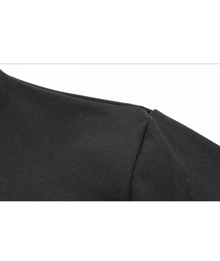 ZITY Men's Long Sleeve Round Neck Compression T-Shirt-DUMLS05951
