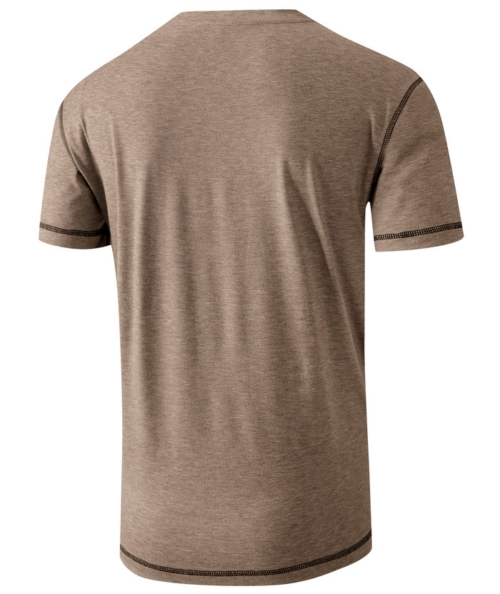 ZITY Men's Dri Fit Button Up Summer T-Shirt-CUMSS01984