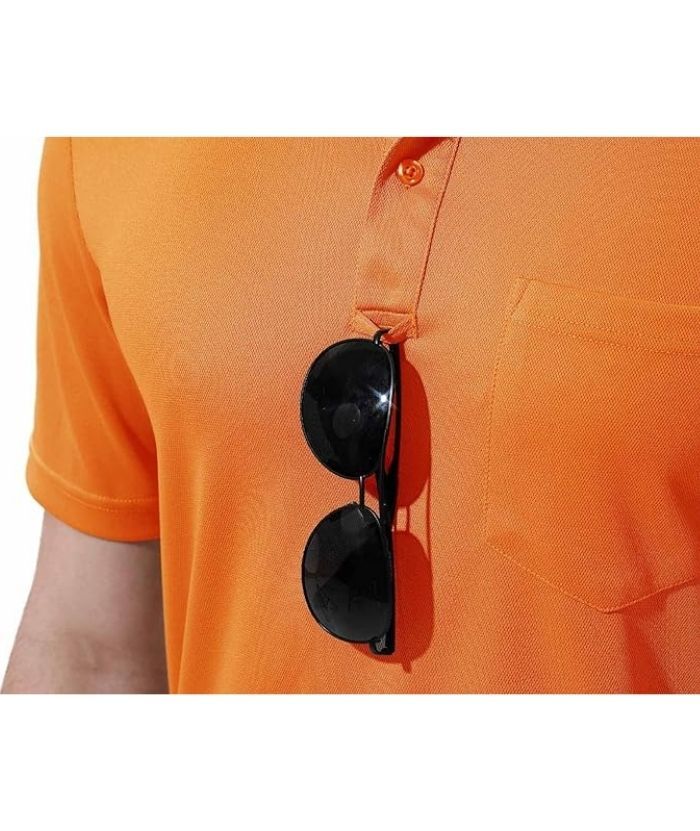 ZITY Men's Button Up Quick Dri Casual Polo Shirt-CEMPO03494