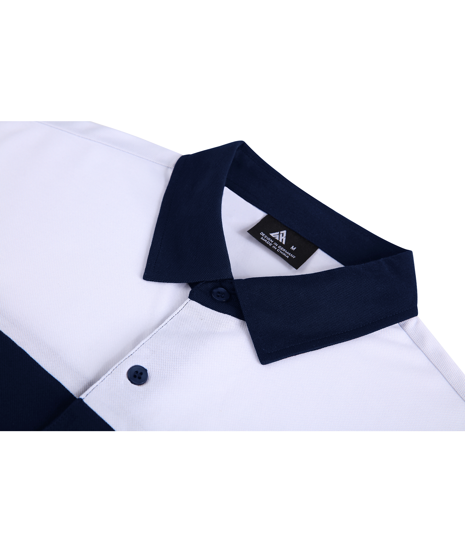 ZITY Men's Button Up Color Block Slim Fit Polo Shirt-CFMPO00104